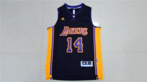 Maillot De Basket Los Angeles Lakers Brandon Ingram 14 Manches Courtes Shirt Noir